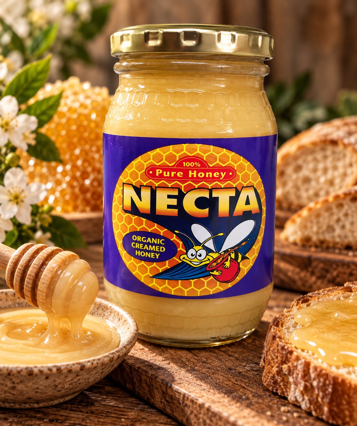 Honey (100% raw) - 500g bottle - Image 2