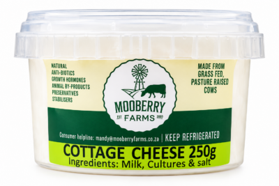 Mooberry Cottage Cheese (smooth or chunky) - 250g per pack