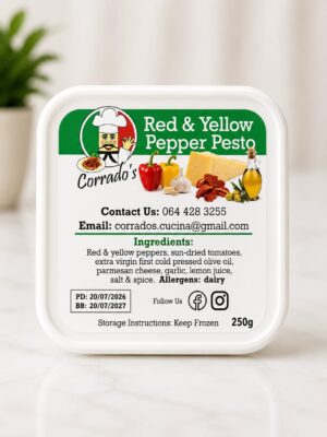 Pesto Red & Yellow Pepper (250g tub)