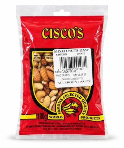 Mixed Nuts (raw with peanuts) - 100g