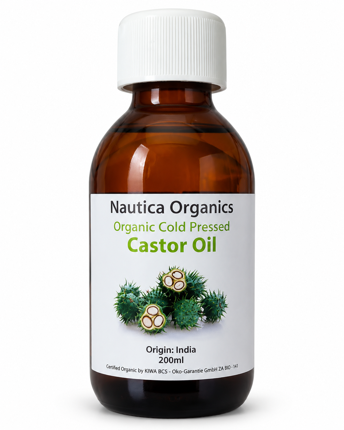 Organic Cold Pressed Hexane Free Castor Oil - 200ml