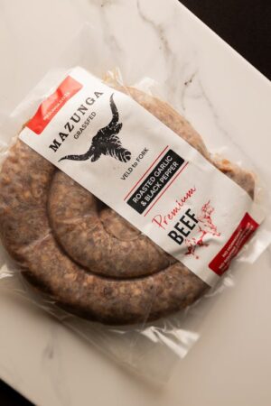 Boerewors - Roasted Garlic & Pepper (p/kg)