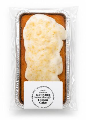 Sourdough Gluten Free Lemon Cake with Macadamia Nut Oil