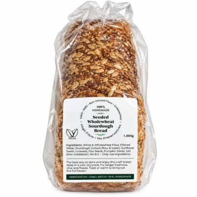 Wholewheat Seeded Sourdough Sandwich Loaf