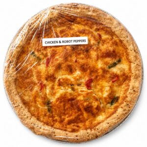 Gluten-Free Chicken, Three Pepper & Cheese Quiche