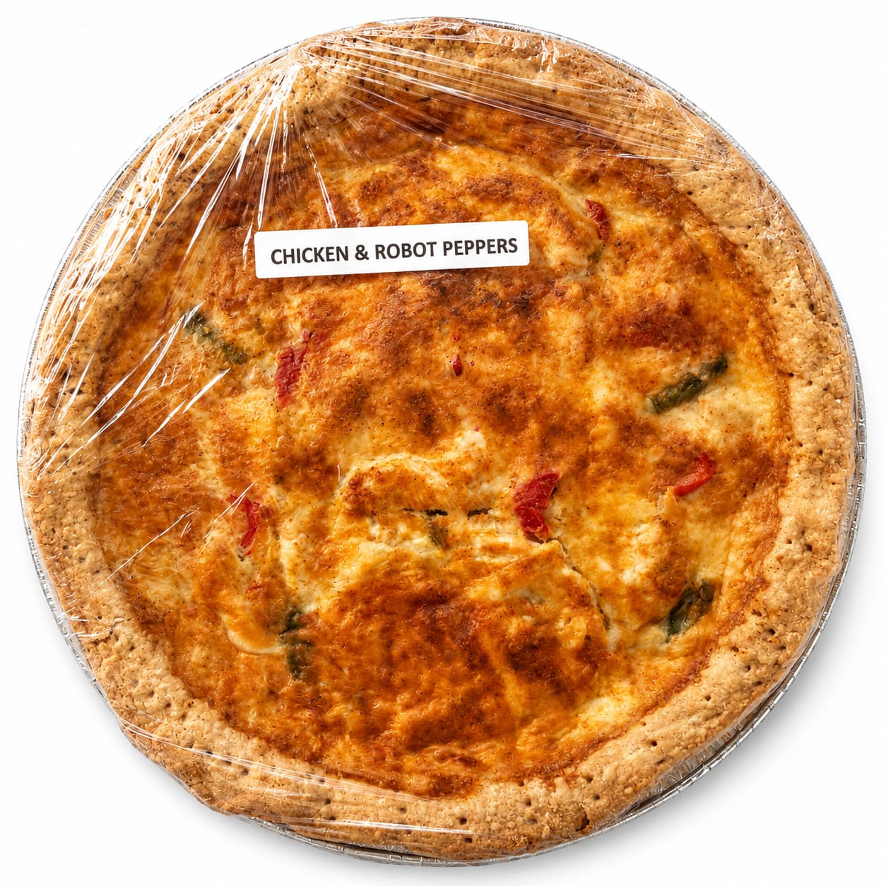 Gluten-Free Chicken, Three Pepper & Cheese Quiche