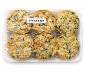 Crustless Mini Spinach & Feta Quiches