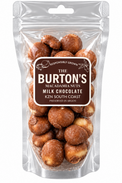 Macadamia Nuts Coated in Milk Chocolate – 100g