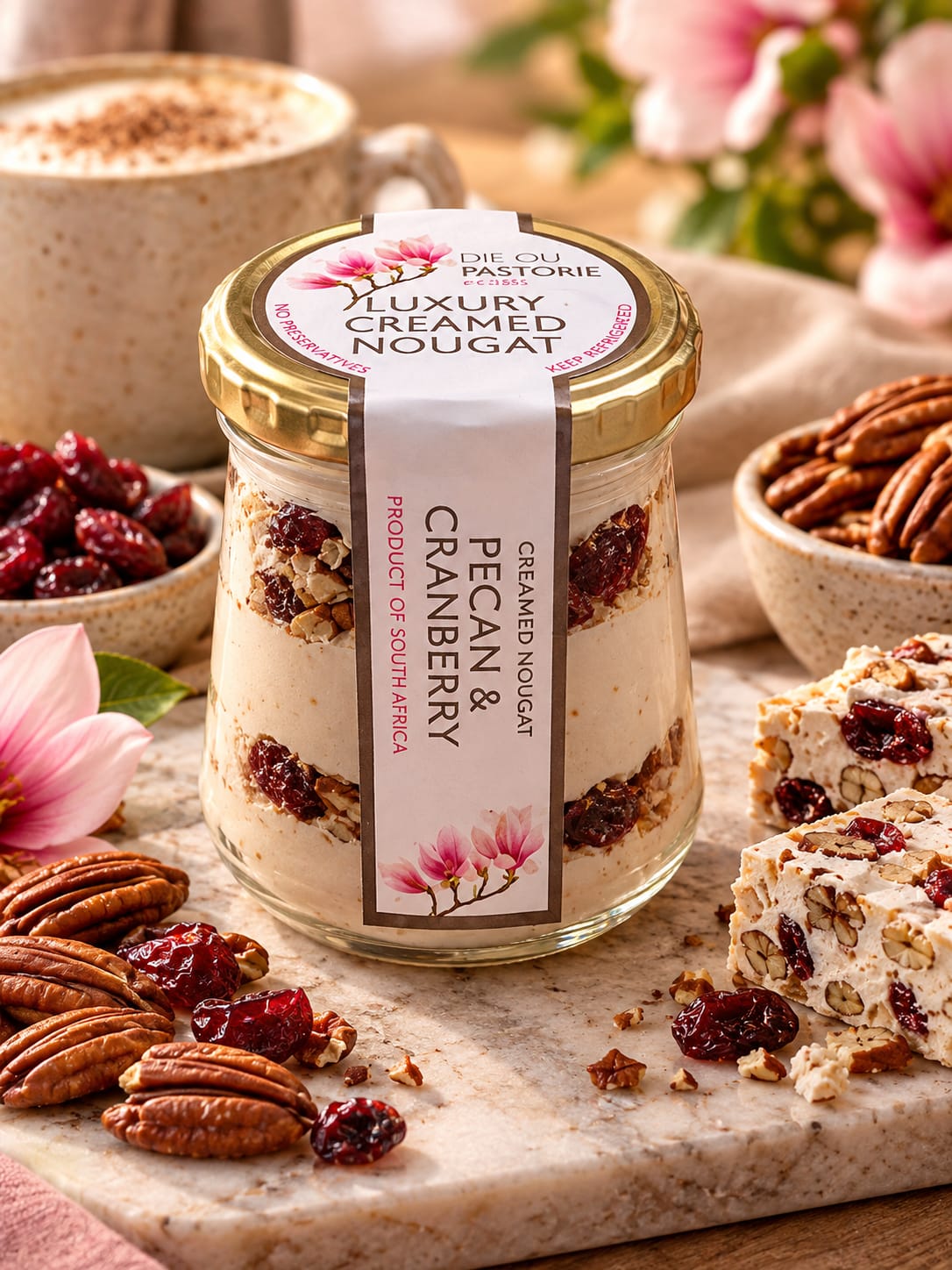 Nougat with Pecan & Cranberry