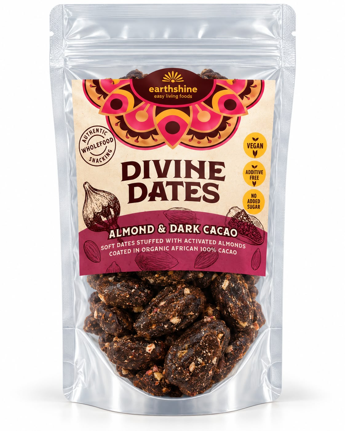 Earthshine Divine Dates Almond & Dark Cacao - 225g