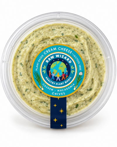 Raw Wizard Cashew Macadamia Cream Cheese with Chives - 330g